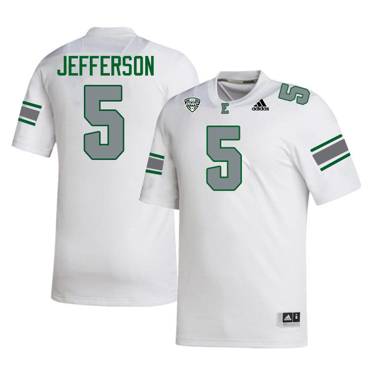 Justin Jefferson Eastern Michigan Jersey,Eastern Michigan University Eagles Football Jersey-White